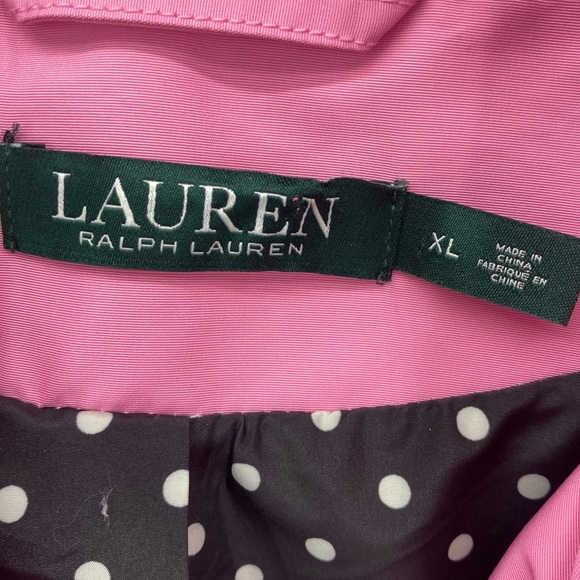 Ralph Lauren Pink Trench Coat size XL - Picture 8 of 12